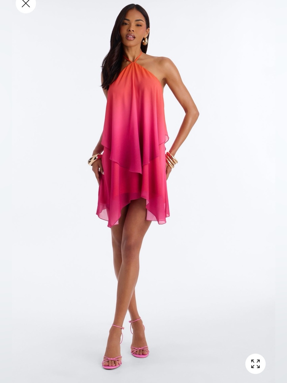 Ombré mini dress